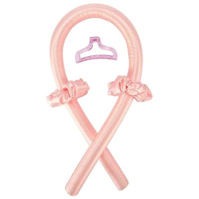 Satin Κορδέλα Για Μπούκλες Χωρίς Θερμότητα Ροζ Σετ 3 Τεμαχίων 100x3cm