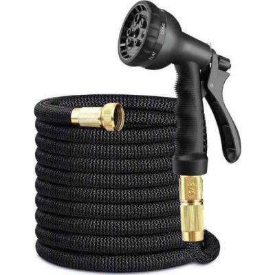 Λάστιχο Ποτίσματος Κήπου 15m Επεκτεινόμενο με 7 τύπους ψεκασμού, HOP1000957-1