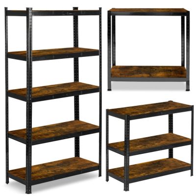 Humberg Ραφιέρα-Dexion Γαλβανιζέ με 5 Κουμπωτά Ράφια  180 x 90 x 40 cm  HR-852