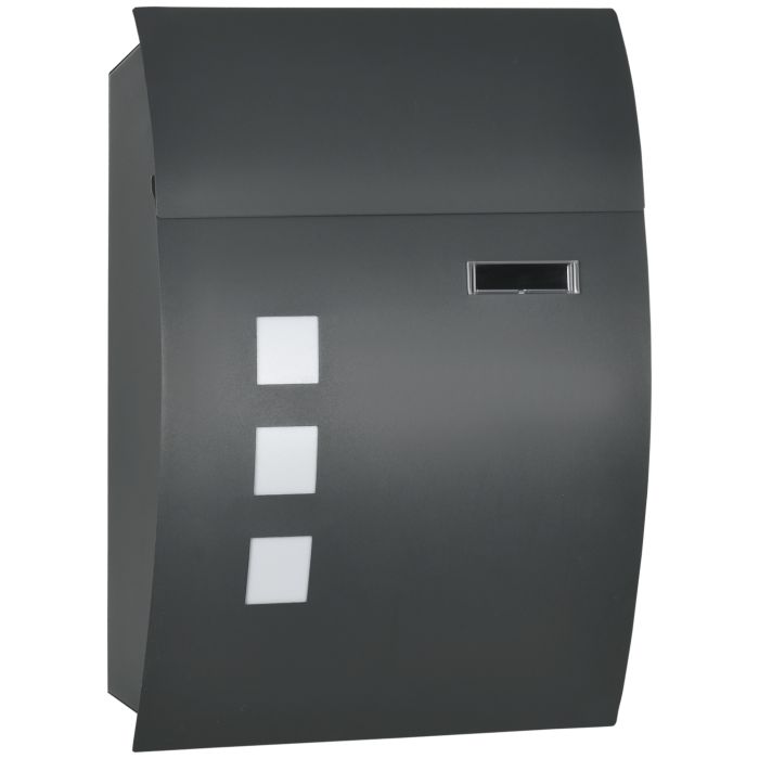  Μεταλλικό Γραμματοκιβώτιο 45 x 10 x 32 cm HOMCOM B80-012V00CG 