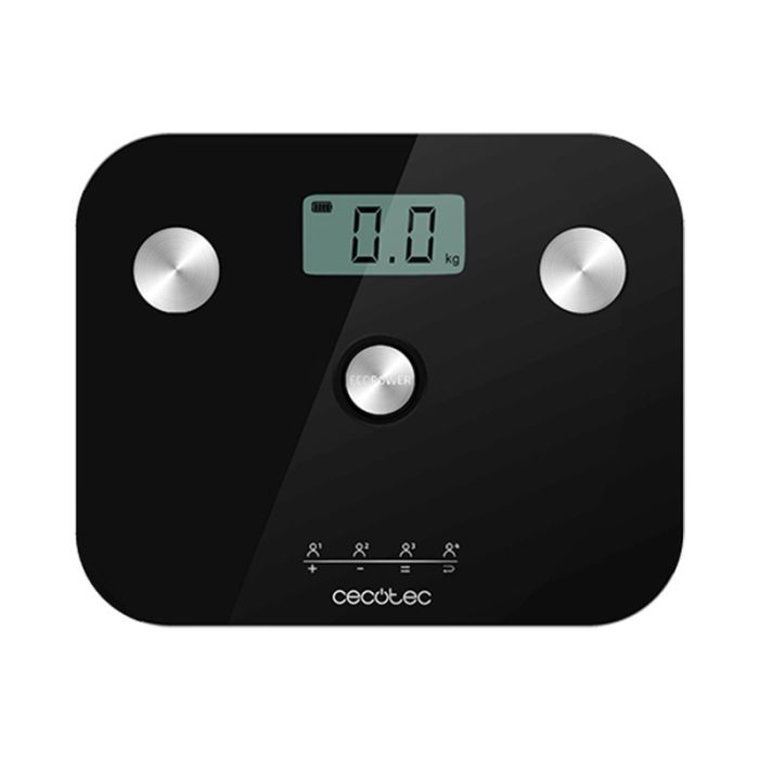  Ψηφιακή Ζυγαριά Μπάνιου - Λιπομετρητής Cecotec Surface Precision EcoPower 10100 Full Healthy Χρώματος Μαύρο CEC-04253 