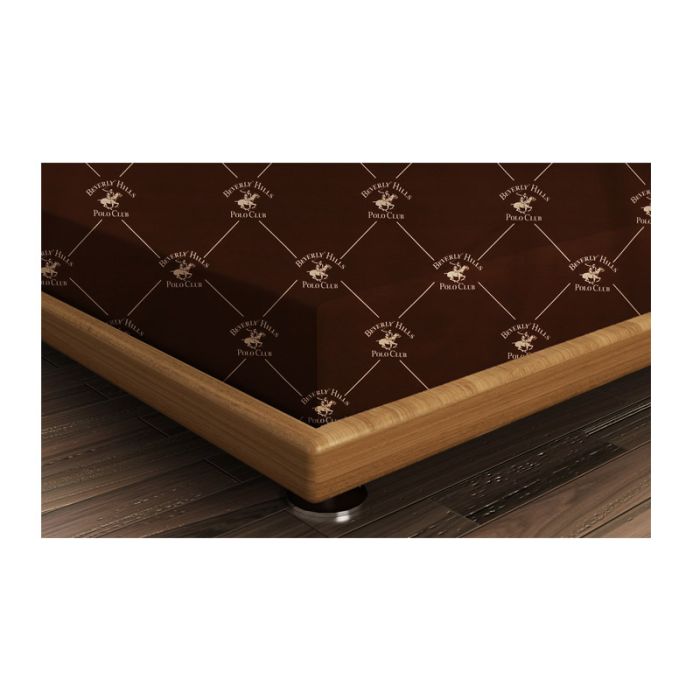 Μονό Σεντόνι 180 x 240 cm Χρώματος Καφέ Beverly Hills Polo Club 176BHP1102 