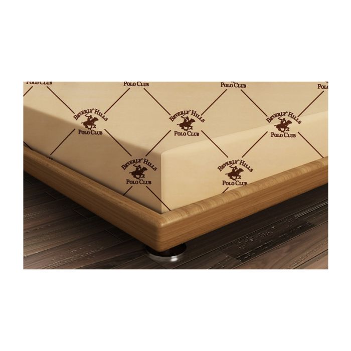  Μονό Σεντόνι 180 x 240 cm Χρώματος Μπεζ Beverly Hills Polo Club 176BHP1106 