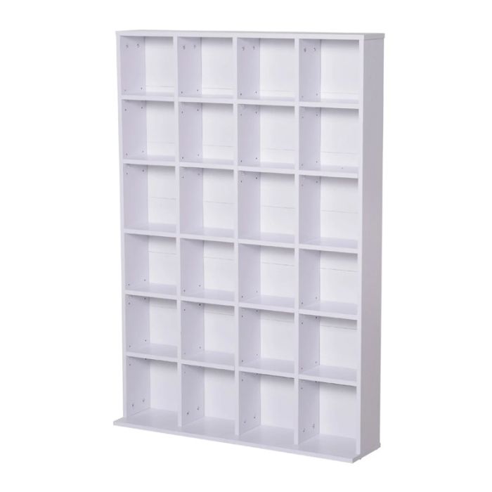  Ξύλινη Βιβλιοθήκη με 24 Ράφια 89 x 20 x 130.5 cm HOMCOM 831-040WT 