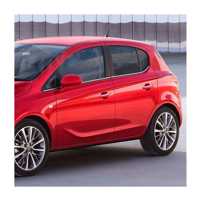  OPEL CORSA E 5D 2015+ TRIM ΜΑΡΚΕ ΠΑΡΑΘΥΡΩΝ ΑΥΤΟΚΟΛΛΗΤΑ ΧΡΩΜΙΟΥ 6ΤΕΜ. 