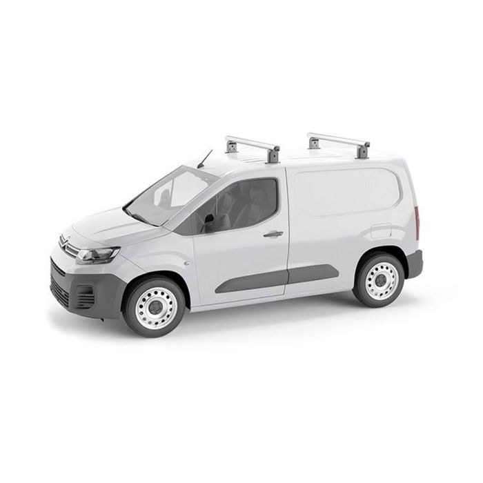  Πλήρες Σετ με Μπάρες Οροφής Αλουμινίου Airdyn I 135 cm και Άκρα Τοποθέτησης για Επαγγελματικά Οχήματα και Van Menabo - 2 τεμ. 