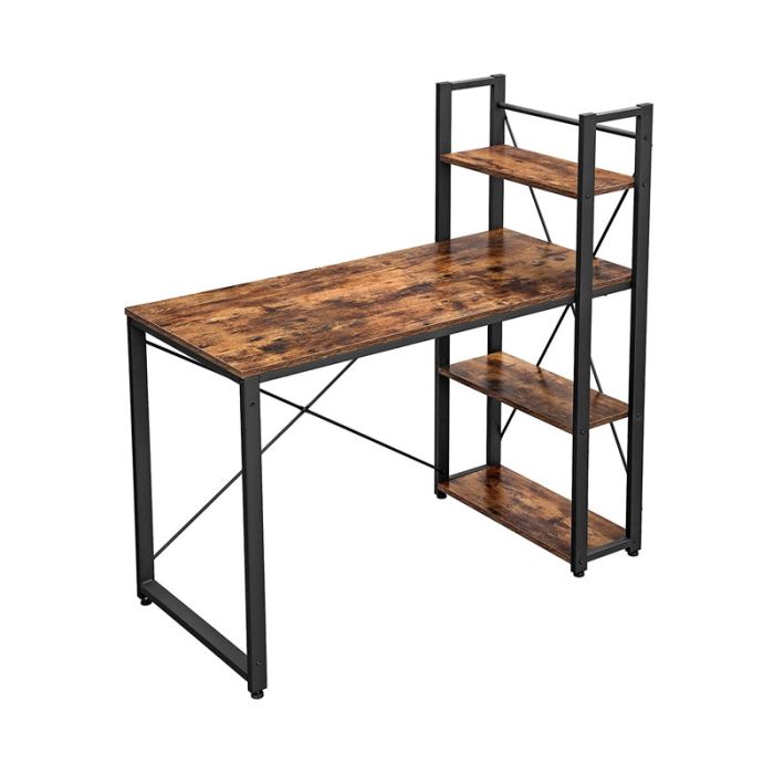  Μεταλλικό Γραφείο με 4 Ράφια 120 x 60 x 120 cm VASAGLE LWD48X 