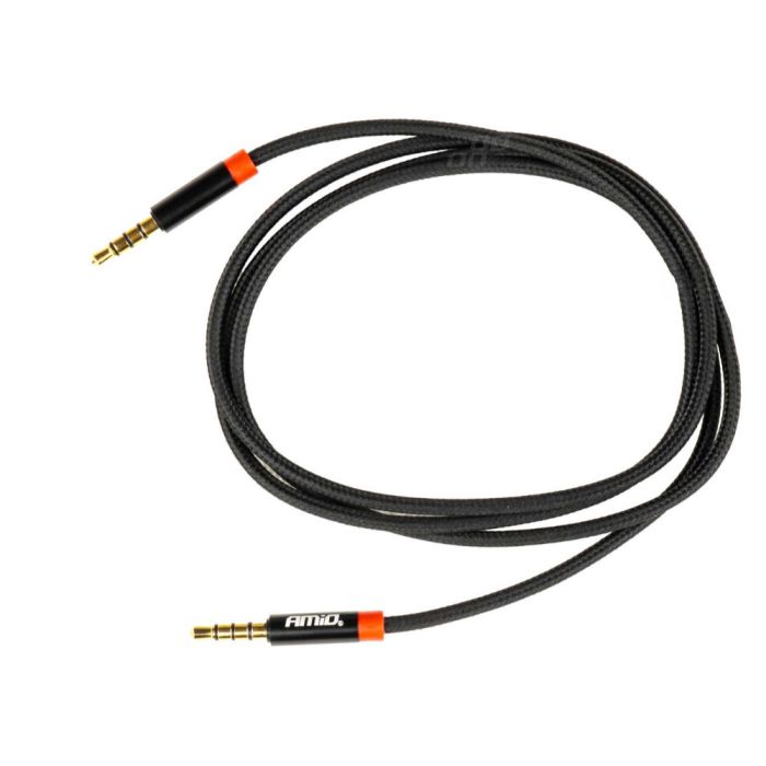  ΚΑΛΩΔΙΟ ΣΥΝΔΕΣΗΣ AUX MINI JACK&gt;JACK 3,5mm 100cm ΑMiO - 1 TEM. 