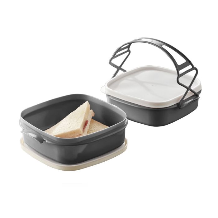  Πλαστικό Φαγητοδοχείο - Lunch Box 2 Επιπέδων 21.5 x 19.5 x 15.3 cm Herzberg HG-L795 
