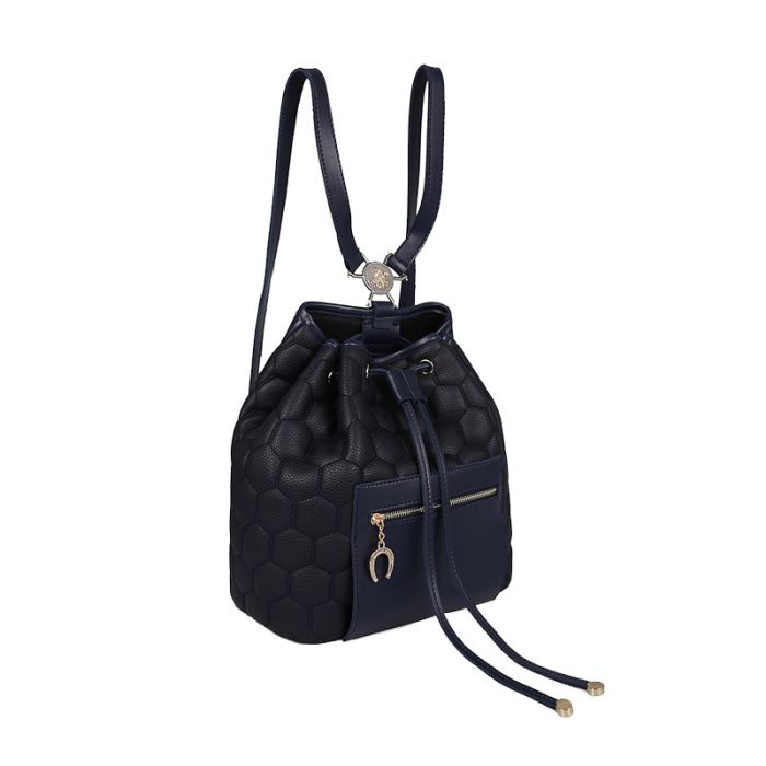  Γυναικεία Τσάντα Πλάτης Χρώματος Μαύρο - Navy Beverly Hills 711 657BHP0814 
