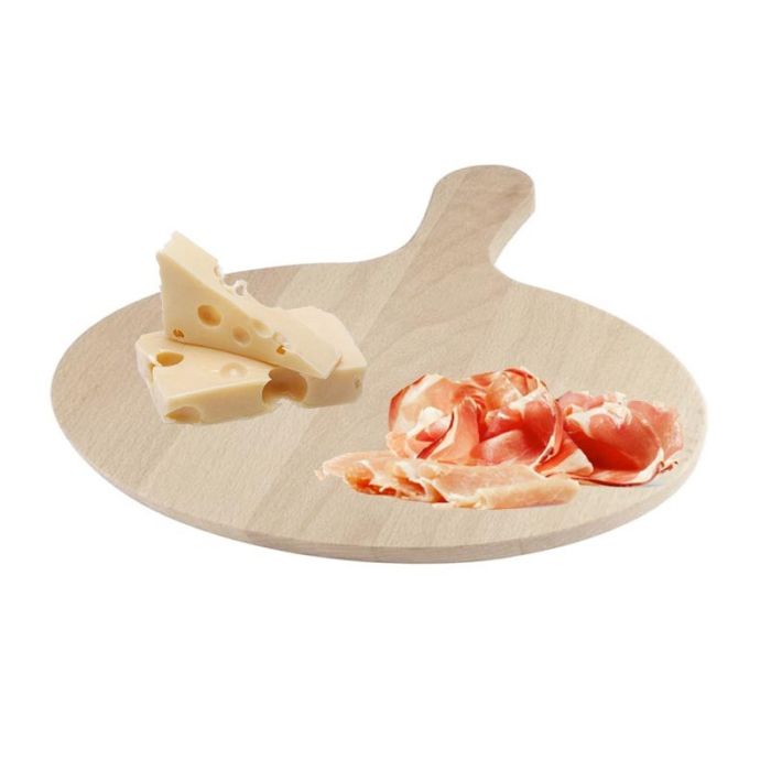  Ξύλινη Οβάλ Βάση Κοπής 30 x 24 cm Bakaji 01806930 