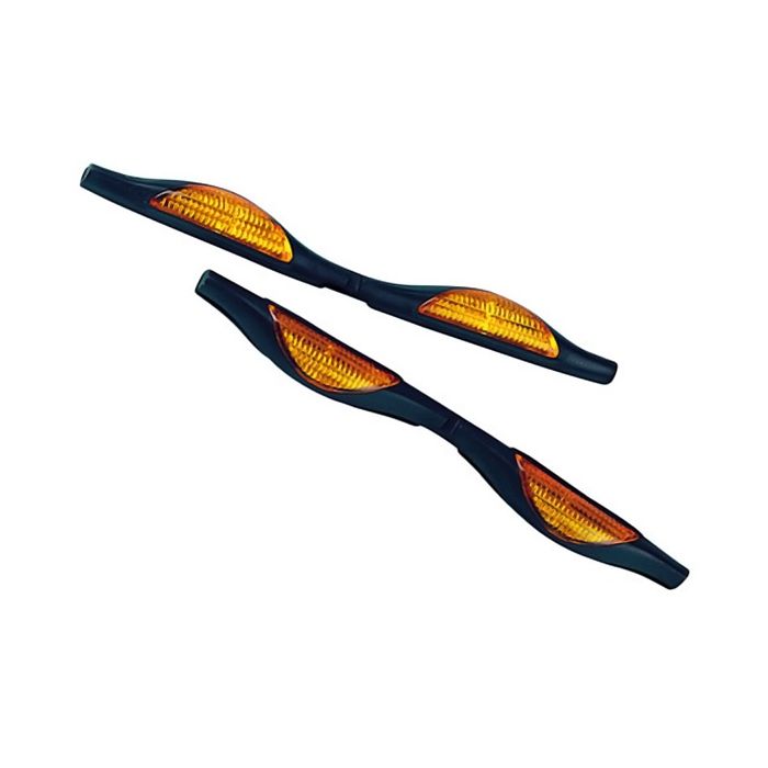  Αντικρουστικά πόρτας Wave (ζευγάρι) με ανακλαστήρες 