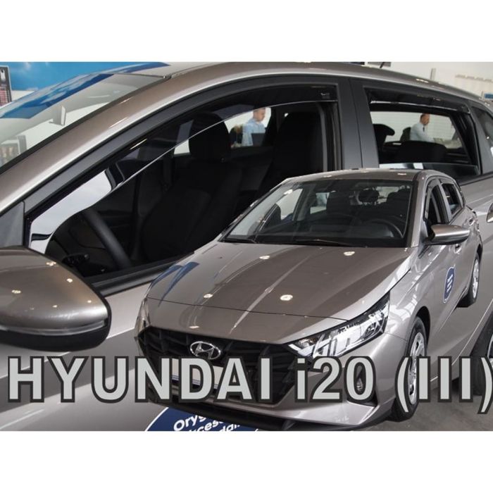  HYUNDAI i20 5D 2020+ - ΣΕΤ ΑΝΕΜΟΘΡΑΥΣΤΕΣ ΑΥΤΟΚΙΝΗΤΟΥ ΑΠΟ ΕΥΚΑΜΠΤΟ ΦΙΜΕ ΠΛΑΣΤΙΚΟ HEKO - 4 ΤΕΜ. 