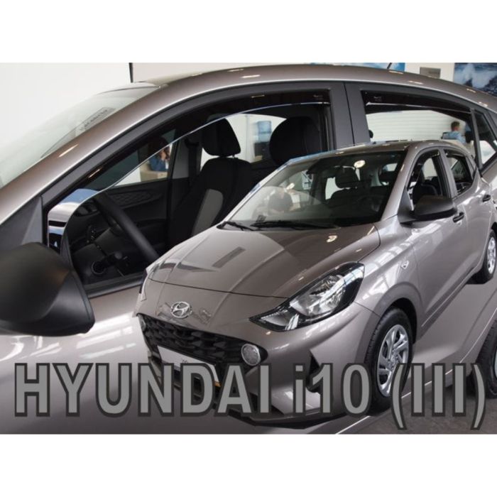  HYUNDAI i10 5D 2019+ ΣΕΤ ΑΝΕΜΟΘΡΑΥΣΤΕΣ ΑΥΤΟΚΙΝΗΤΟΥ ΑΠΟ ΕΥΚΑΜΠΤΟ ΦΙΜΕ ΠΛΑΣΤΙΚΟ HEKO - 4 ΤΕΜ. 
