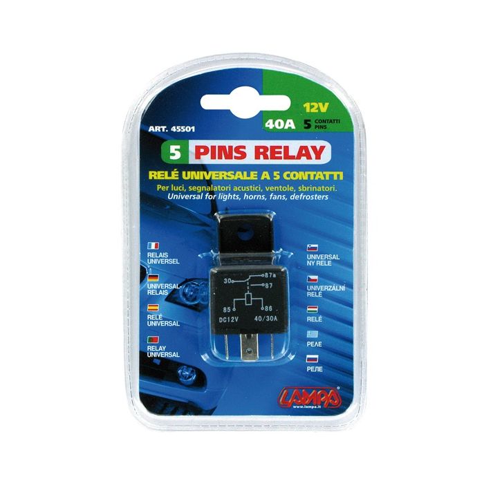  ΡΕΛΕ 5 ΕΠΑΦΩΝ 12V - 30A (UNIVERSAL) 