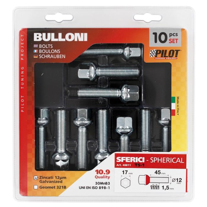 ΜΠΟΥΛΟΝΙΑ ΣΦΑΙΡΙΚΑ 12x1.5 44mm 17 ΚΛΕΙΔΙ 