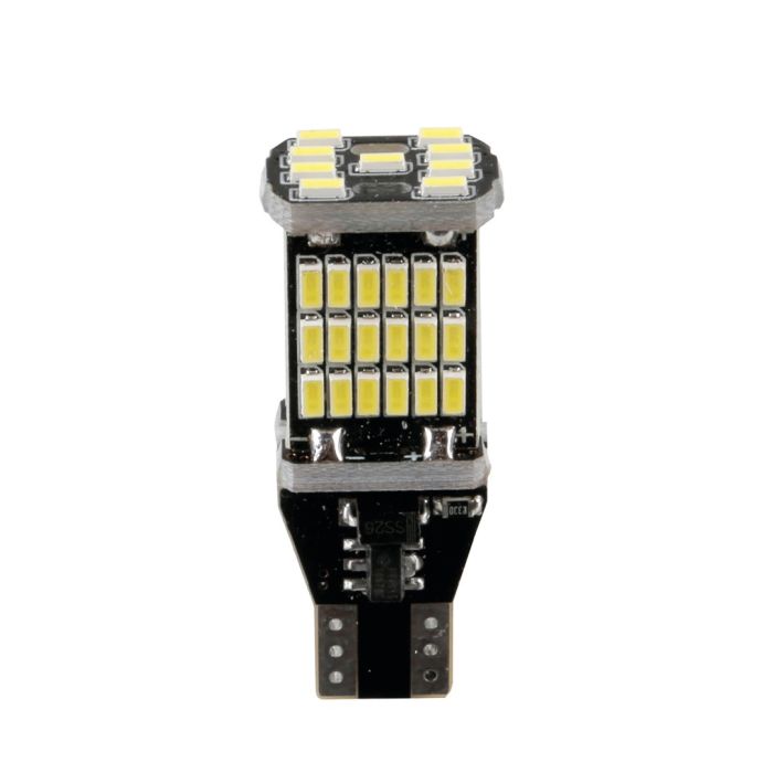  T15 12-18V W2,1x9,5d 6.500K 360lm 45SMD LED ΛΕΥΚΟ (ΚΑΡΦΩΤΟ-ΔΙΠΛΗΣ ΠΟΛΙΚΟΤΗΤΑΣ) 2ΤΕΜ. 