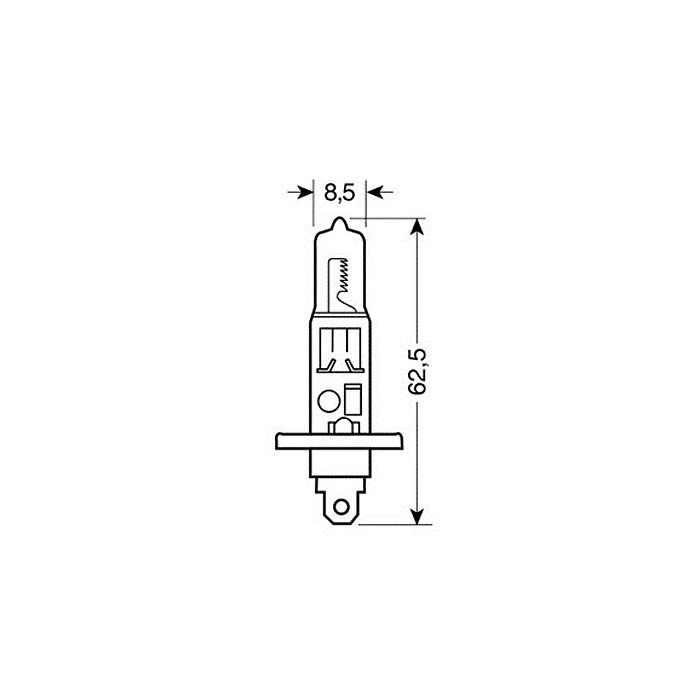  H1 ΑΛΟΓΟΝΟΥ 12V/55W 62.5mm P14,5s ΛΑΜΠΑ 