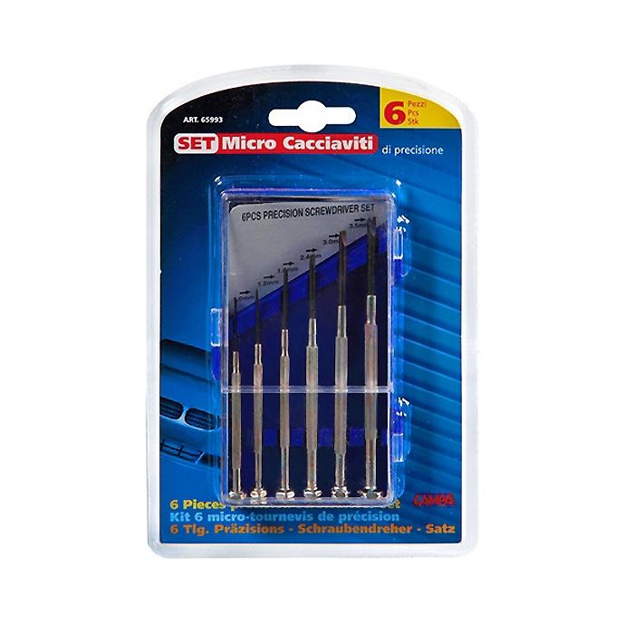  ΚΑΤΣΑΒΙΔΙΑ ΑΚΡΙΒΕΙΑΣ ΜΙΝΙ ΣΕΤ 6 ΤΕΜΑΧΙΩΝ (0,9/1,2/1,8/2,4/3/3,5mm) 