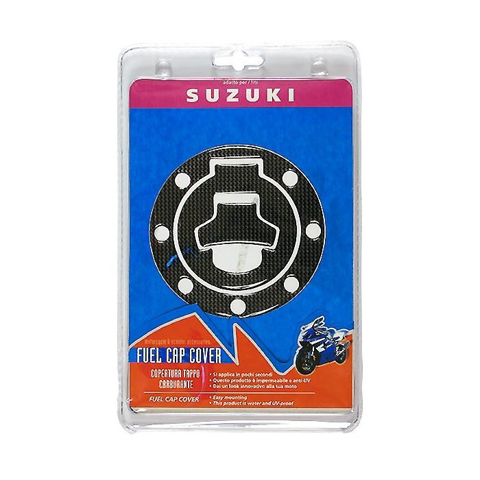  ΑΥΤΟΚΟΛΛΗΤΟ ΤΑΠΑΣ ΒΕΝΖΙΝΗΣ CARBON SUZUKI (7 ΤΡΥΠΕΣ) 