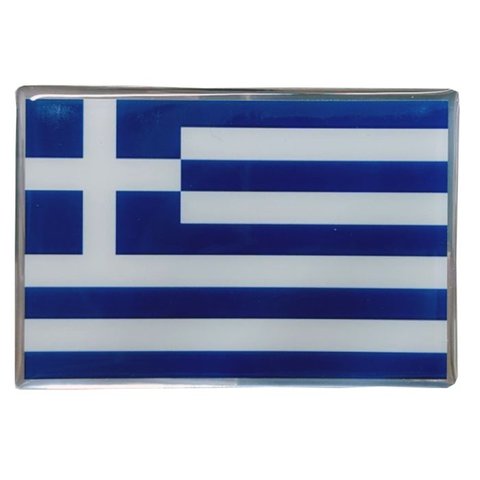  GREECE ΑΥΤΟΚΟΛΛΗΤΗ ΕΛΛΗΝΙΚΗ ΣΗΜΑΙΑ 10 X 6,8 cm ΜΠΛΕ/ΛΕΥΚΟ/ΧΡΩΜΙΟ ΜΕ ΕΠΙΚΑΛΥΨΗ ΣΜΑΛΤΟΥ- 1 ΤΕΜ. 