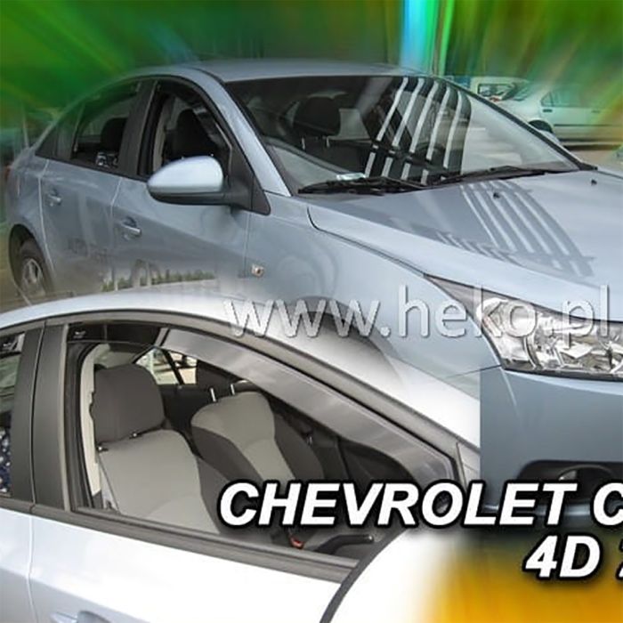  CHEVROLET CRUZE 4D SEDAN 2009-2016 / 5D HTB 2011-2016 / 5D WAGON 2012- ΖΕΥΓΑΡΙ ΑΝΕΜΟΘΡΑΥΣΤΕΣ ΑΠΟ ΕΥΚΑΜΠΤΟ ΦΙΜΕ ΠΛΑΣΤΙΚΟ HEKO - 2 ΤΕΜ. 