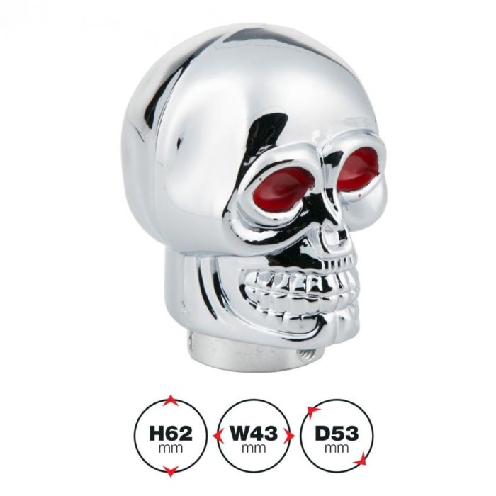  ΠΟΜΟΛΟ ΤΑΧΥΤΗΤΩΝ SKELETOR ΝΕΚΡΟΚΕΦΑΛΗ 62 Χ 43 mm / Φ 53 mm (ΧΡΩΜΙΟ) 