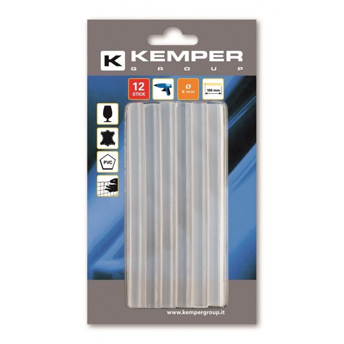  ΡΑΒΔΟΙ ΣΙΛΙΚΟΝΗΣ ΓΙΑ ΠΙΣΤΟΛΙ ΘΕΡΜΟΚΟΛΛΗΣΗΣ 8mm/ 10cm 12ΤΕΜ KEMPER 