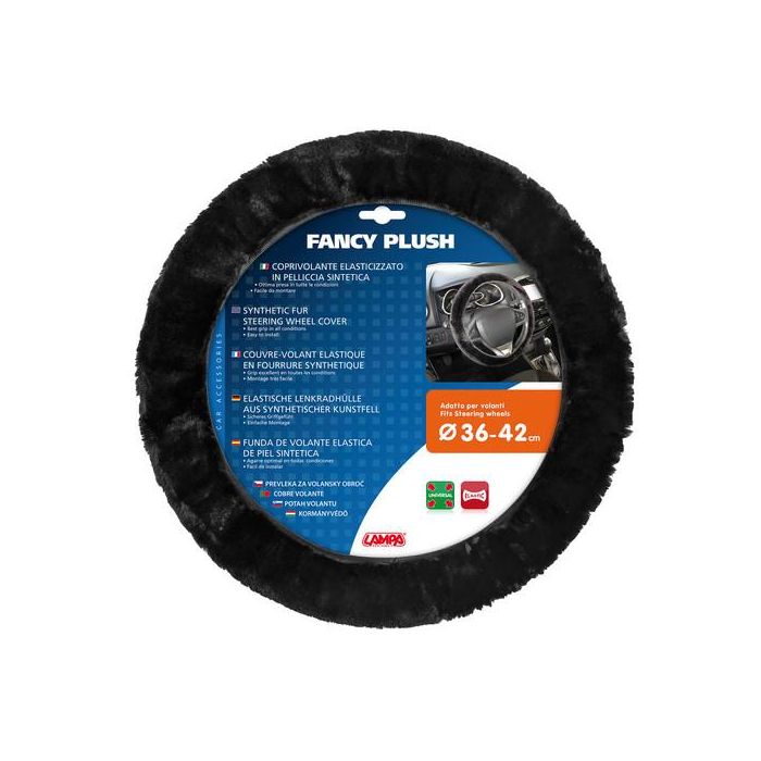  ΚΑΛΥΜΜΑ ΤΙΜΟΝΙΟΥ FANCY PLUSH 36-42 ΜΑΥΡΟ ΓΟΥΝΙΝΟ /ΧΝΟΥΔΩΤΟ 