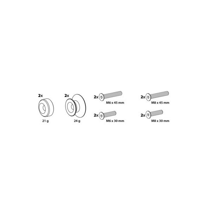  ΒΙΔΕΣ ΣΤΗΡΙΞΗΣ ΠΕΤΑΛΟΥ 6/8mm ΜΠΛΕ 