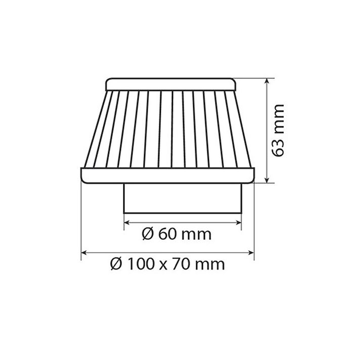 ΦΙΛΤΡΟΧΟΑΝΗ ΚΩΝΙΚΗ AF-5 60mm (MOTO) PILOT PERFORMANCE