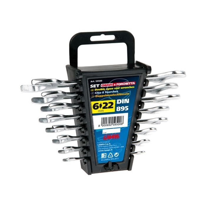  ΓΕΡΜΑΝΙΚΑ ΚΛΕΙΔΙΑ ΔΙΠΛΟΥ ΑΝΟΙΓΜΑΤΟΣ ΣΕΤ 8 ΤΕΜΑΧΙΩΝ 6&gt;22mm DIN 895 