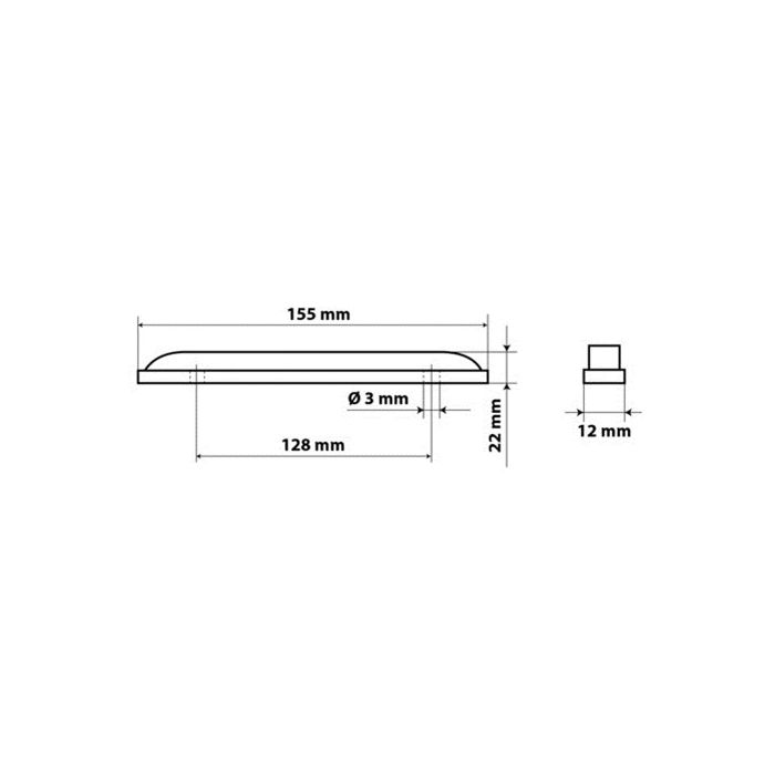 ΦΩΣ ΦΟΡΤΗΓΟΥ 12LED ΛΕΥΚΟ 24V 155mm