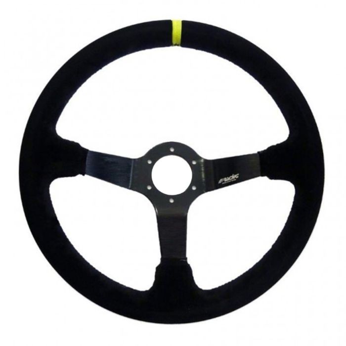 ΤΙΜΟΝΙ CARRERA ΤΡΙΑΚΤΙΝΟ 350 mm/ΠΑΧΟΣ 104 mm/BΑΘΟΣ 90 mm (ΜΑΥΡΟ ΣΟΥΕΝΤ ΜΕ ΚΙΤΡΙΝΗ ΡΙΓΑ) 