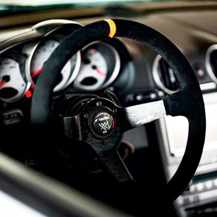  ΤΙΜΟΝΙ CARRERA ΤΡΙΑΚΤΙΝΟ 350 mm/ΠΑΧΟΣ 104 mm/BΑΘΟΣ 90 mm (ΜΑΥΡΟ ΣΟΥΕΝΤ ΜΕ ΚΙΤΡΙΝΗ ΡΙΓΑ) 