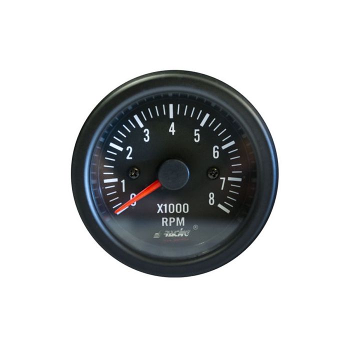  ΣΤΡΟΦΟΜΕΤΡΟ 0-8.000rpm 52mm ΜΑΥΡΟ 