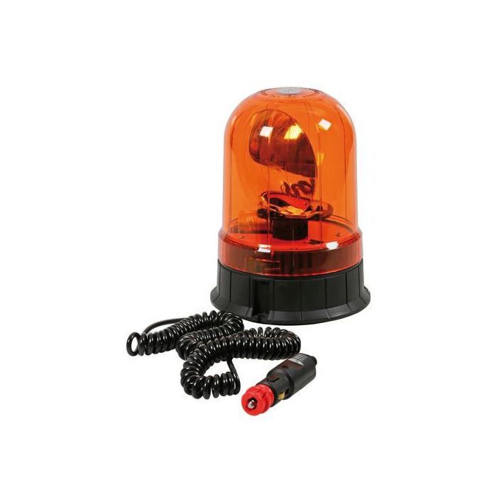  Φάρος RH-2 12V/24V Μαγνητικός με φις αναπτήρα Πορτοκαλί 130x195mm 