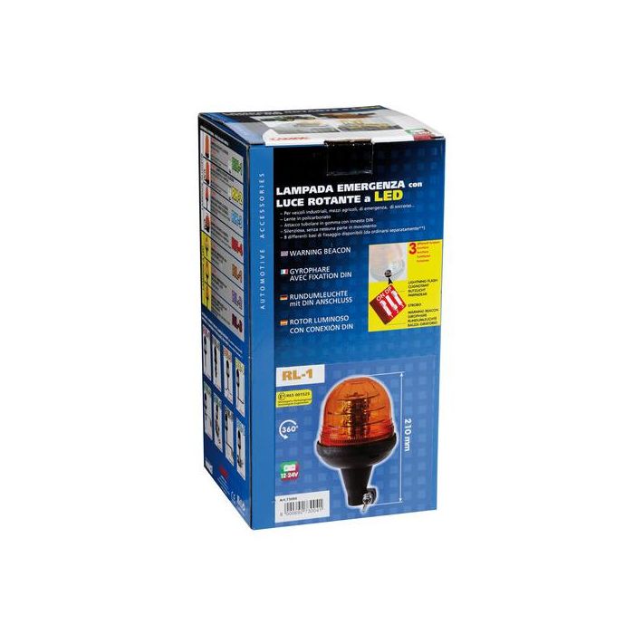  Φάρος βιδωτός  RL-1 12V/24V με DIN 125x210mm 