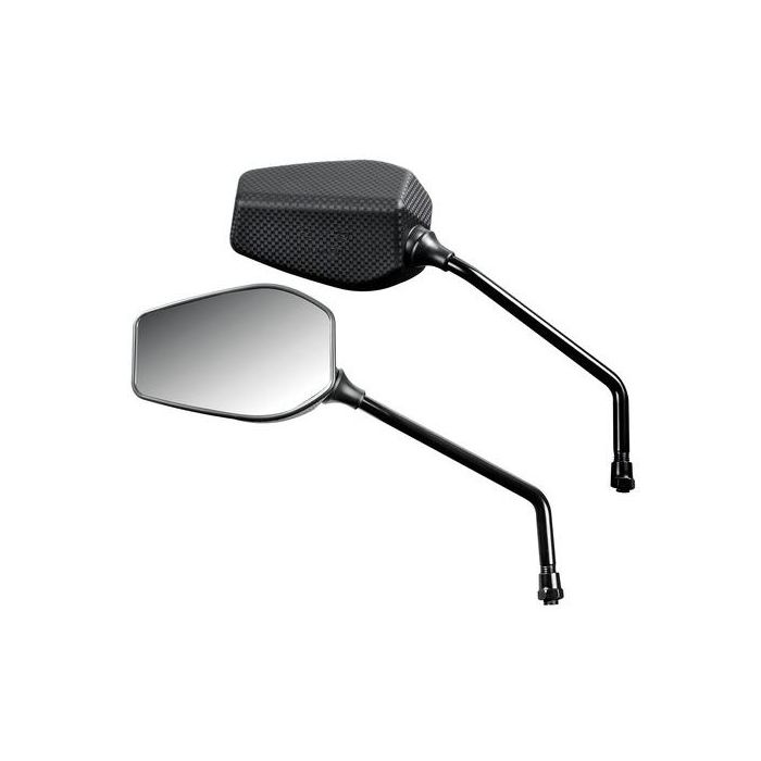  ΚΑΘΡΕΦΤΕΣ ΜΟΤΟ FENDER M10x1,25 ΜΑΥΡΟΙ/CARBON 2 ΤΕΜ. 