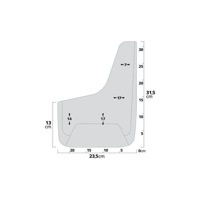 ΛΑΣΠΩΤΗΡΕΣ SPLASH-GUARDS UNIVERSAL (L) 26x37cm 2ΤΕΜ.