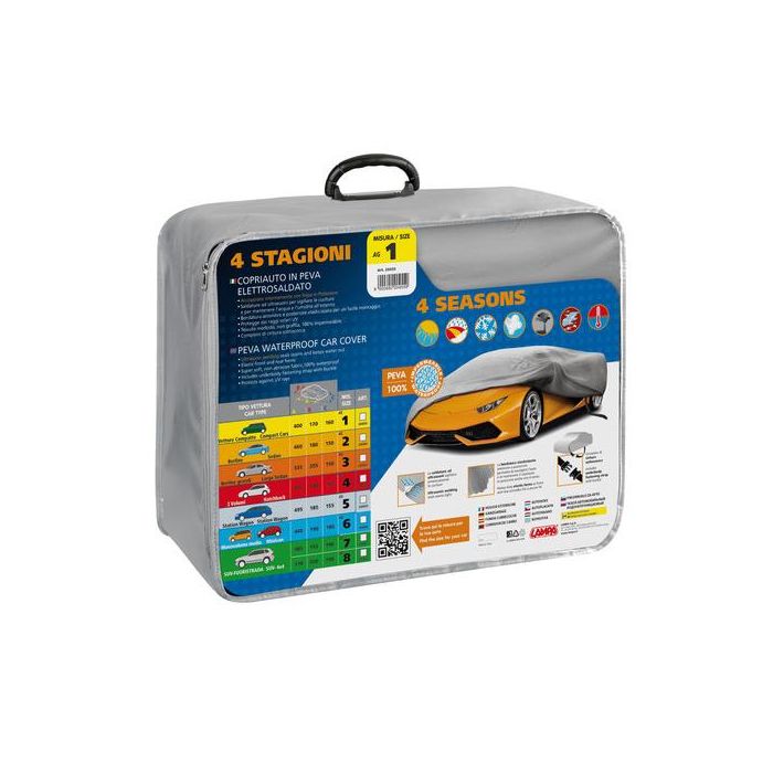  ΚΟΥΚΟΥΛΑ ΑΥΤΟΚΙΝΗΤΟΥ 4 SEASONS AG-4 ΑΔΙΑΒΡΟΧΗ ΑΠΟ 100% PEVA ΜΗ ΤΟΞΙΚΟ ΒΙΝΥΛΙΟ ΓΙΑ ΜΕΣΑΙΑ HATCBACK ΙΧ (Μ450 Χ Π180 Χ Υ160 cm) 
