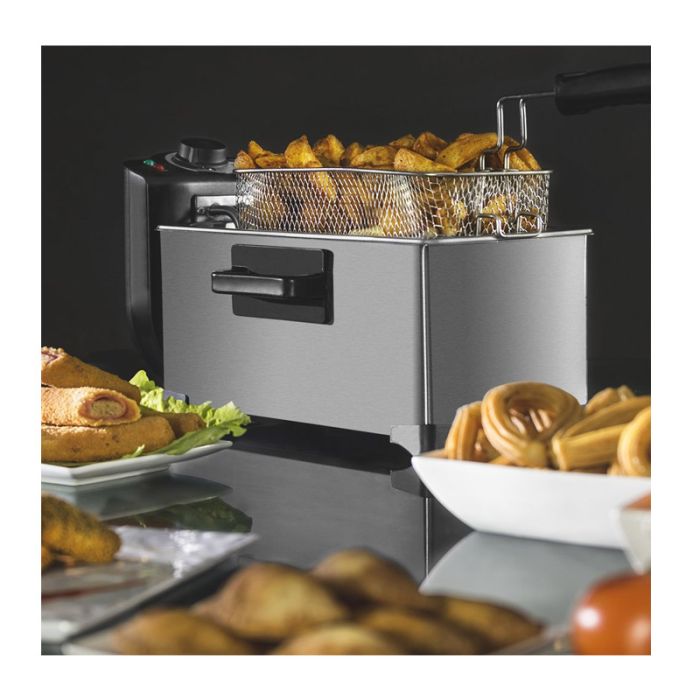  Φριτέζα με Φίλτρο Καθαρισμού Λαδιού Cecotec CleanFry Infinity 3000 3 Lt Χρώματος Ασημί CEC-03071 
