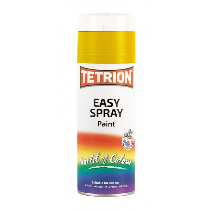  ΧΡΩΜΑ ΣΕ ΣΠΡΕΥ ΚΙΤΡΙΝΟ TETRION EASY SPRAY YELLOW ΠΟΛΛΑΠΛΩΝ ΧΡΗΣΕΩΝ 400ML 