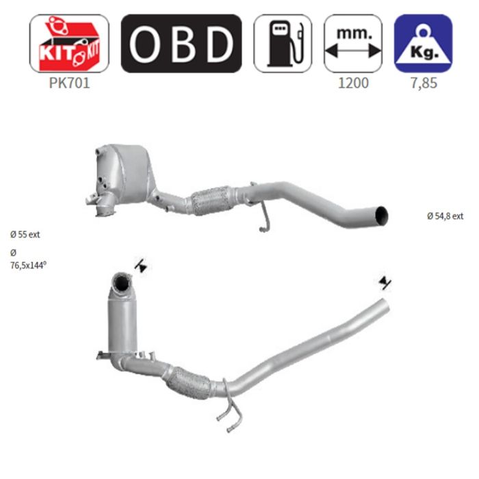  ΦΙΛΤΡΟ DPF ΣΙΛΙΚΟΝΟΥΧΟ ΚΑΡΒΙΔΙΟ SIC AUDI / SEAT / VOLKSWAGEN 