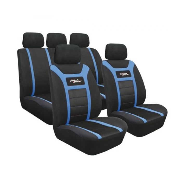  ΚΑΛΥΜΜΑΤΑ ΚΑΘΙΣΜΑΤΩΝ HIGH-GEAR ΜΑΥΡΟ/ΜΠΛΕ ΣΕΤ 