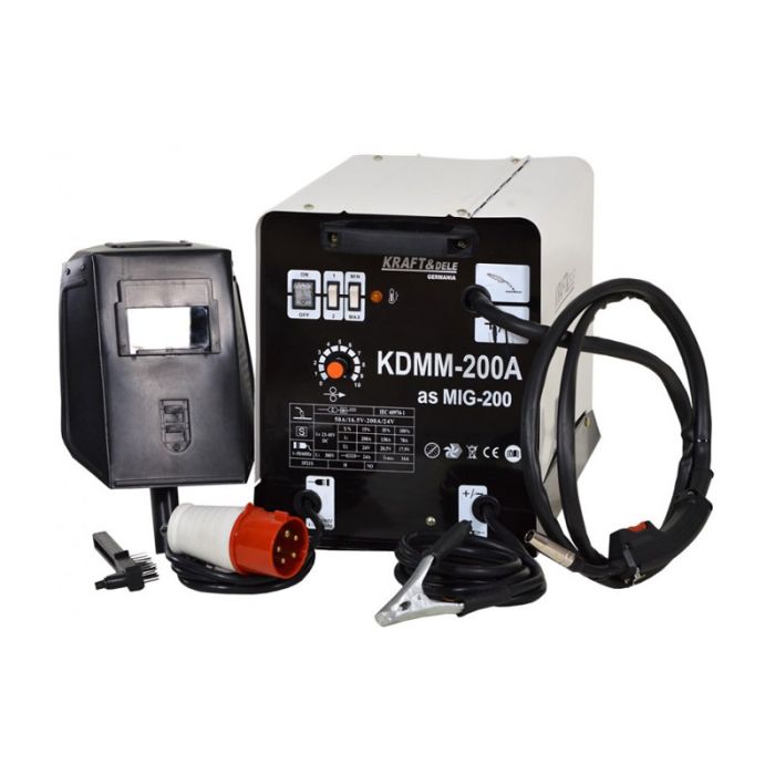  Ηλεκτροκόλληση Inverter MIG - MAG - FLUX 200A 380V Kraft&amp;Dele KD-830 