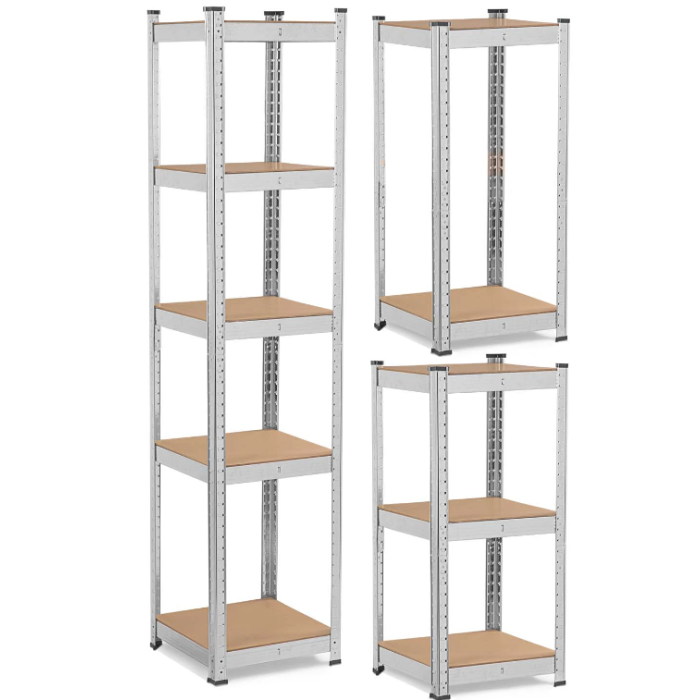 Humberg Ραφιέρα Dexion Γαλβανιζέ με 5 Κουμπωτά Ράφια 180 x 40 x 40 - GC4819