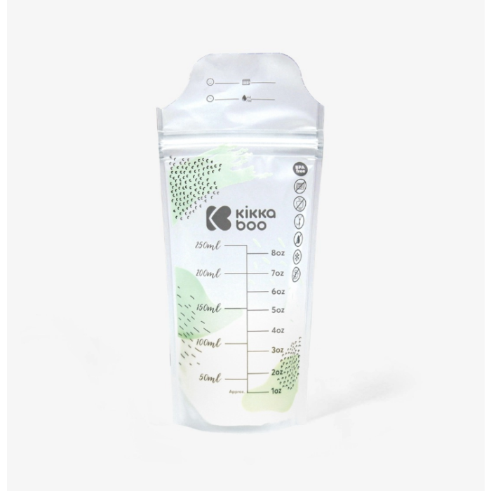 Kikka Boo Σακουλάκια Αποθήκευσης Μητρικού Γάλακτος με Ετικέτα Easy Write-On 200ml 50τμχ 31304030018