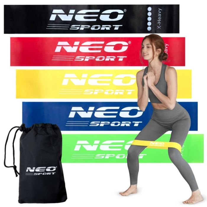 Neo-Sport Λάστιχα Γυμναστικής 60 x 5 cm Σετ 5 τεμαχίων NS-959