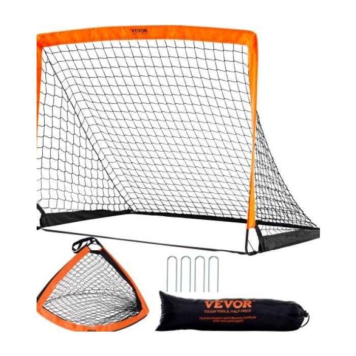 Φορηστό Τέρμα Ποδοσφαίρου VEVOR 4x3 ft για Παιδιά, Αναδιπλούμενο Δίχτυ Προπόνησης, 1 Τεμάχιο BXGZQMBXW1J4HLO1GV0